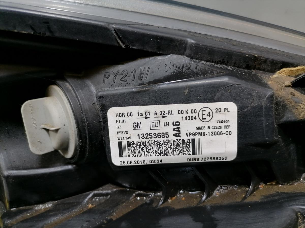 Opel Meriva B original Scheinwerfer vorn links Halogen mit adaptiven Kurvenlicht Bj.2010